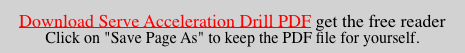 Download Serve Acceleration Drill PDF